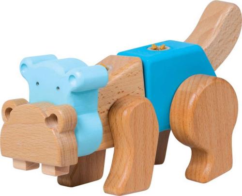 Magasin de jouet en bois, JBD vous présente ses jeux de construction en bois de chez Legler, l'hippopotame transformable. Frais de port offert dès 39€ d'achat.