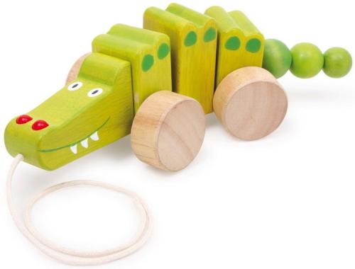 Boutique de jouets en bois, JBD vous présente ses jouets à tirer en bois de chez Legler, le crocodile à promener. Expédition sous 24h, frais de port offert. Satisfait ou remboursé.