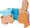 Magasin de jouet en bois, JBD vous présente ses jeux de construction en bois de chez Legler, l'hippopotame transformable 5. Frais de port offert dès 39€ d'achat.