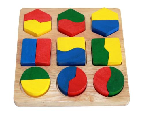 Boutique de jouets en bois, JBD vous présente ses puzzles en bois, le puzzle de géométrie. Expédition sous 24h, frais de port offert. Satisfait ou remboursé.
