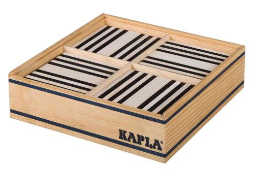 Magasin de jouet en bois, JBD vous présente ses jeux de construction en bois de chez Kapla, le coffret de 100 planchettes noires et blanches. Frais de port offert dès 39€ d'achat.