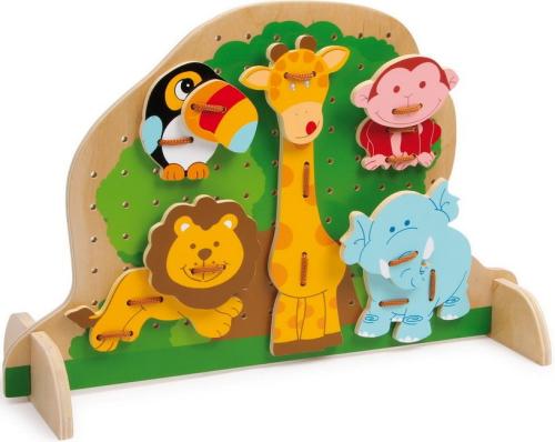 Boutique de jouets en bois, JBD vous présente ses jouets créatifs en bois de chez Legler, la planche des animaux à coudre. Expédition sous 24h, frais de port offert. Satisfait ou remboursé.