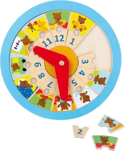 Boutique de jouets en bois, JBD vous présente ses jouets éducatifs en bois de chez Legler, l'horloge ourson pour apprendre l'heure. Expédition sous 24h, frais de port offert. Satisfait ou remboursé.