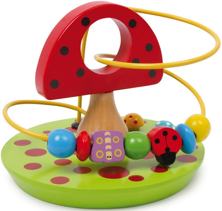 Activity loop mushroom - JBD Wooden Toys. 