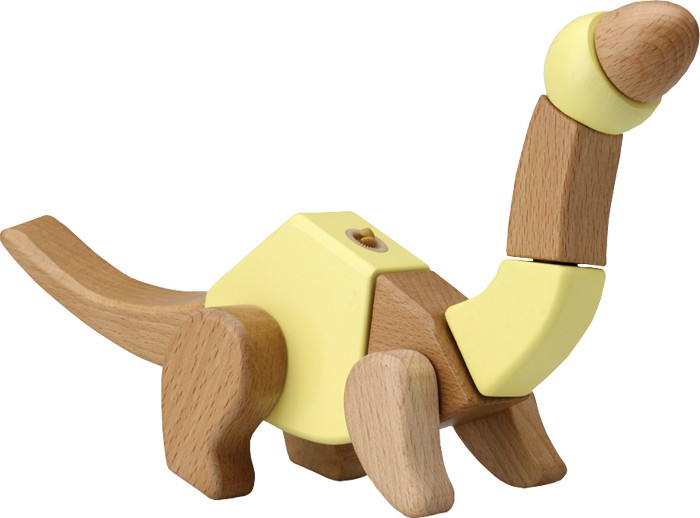 clic-y de giro-System de madera Creativo-kit Dino Brockie 