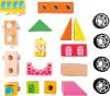 Ce jeu de construction en bois comprend un écolier, une école et un bus. Il faudra assembler tous les blocs avant de pouvoir jouer avec.