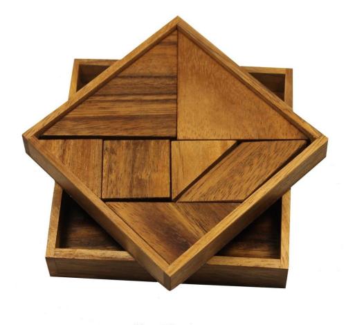 Boutique de jouets en bois, JBD vous présente ses casse-têtes en bois, le tangram. Expédition sous 24h, frais de port offert. Satisfait ou remboursé.