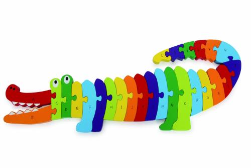 Boutique de jouets en bois, JBD vous présente ses jouets éducatifs en bois de chez Legler, le puzzle alphabet du crocodile. Expédition sous 24h, frais de port offert. Satisfait ou remboursé.